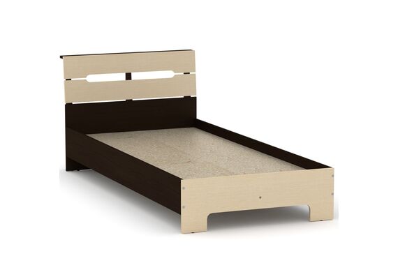 Ліжко односпальне Стиль-90, Колір каркасу (прихована хар. для варіацій): Венге комбі 