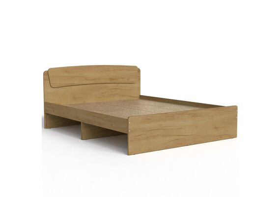 Ліжко полуторне Класика - 140, Колір каркасу (прихована хар. для варіацій): Дуб Крафт золотий 