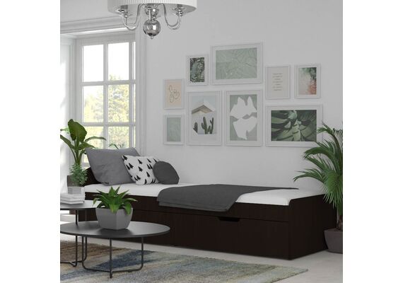 Ліжко односпальне - 90+2, Колір каркасу (прихована хар. для варіацій): Вільха - фото 2