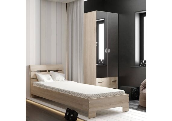 Кровать односпальная Стиль-90, Цвет каркаса (скрытая хар. для вариаций): Дуб сонома - фото 3