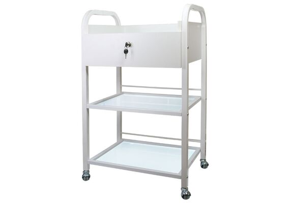 Візок медичний з шухлядою ISMED 2G BOX, Колір каркасу: Білий матовий 