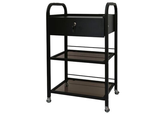 Візок медичний з шухлядою ISMED 2G BOX, Колір каркасу: Чорний 