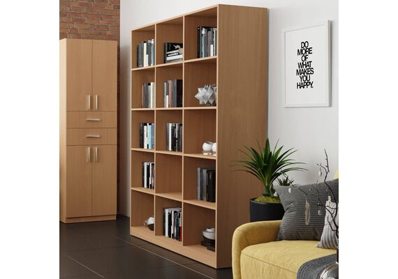 Стеллаж для книг КШ-3, Цвет каркаса: Яблоня - фото 2