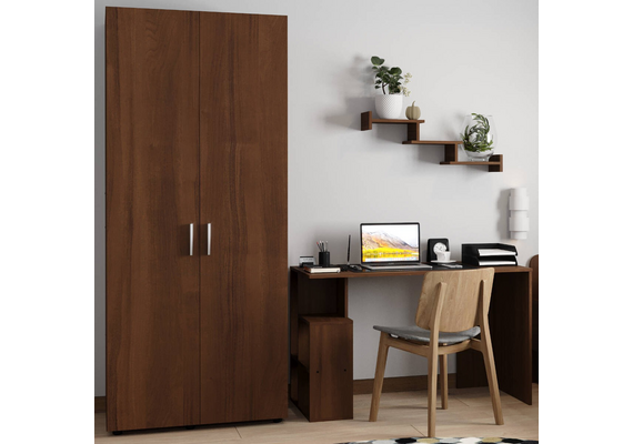 Шафа розпашна для одягу - 18, Колір каркасу: Венге комбі - фото 2