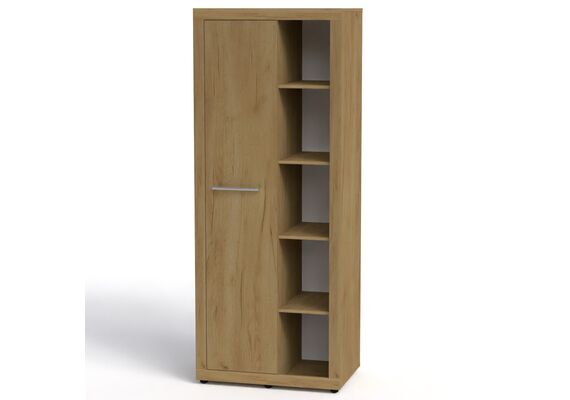 Шкаф с открытыми полками МГ-1, Цвет каркаса: Дуб Крафт золотой 