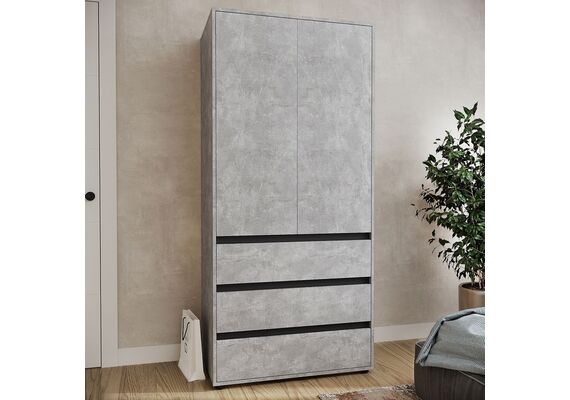 Шкаф распашной для одежды - 27, Цвет каркаса: Ателье светлый - фото 2