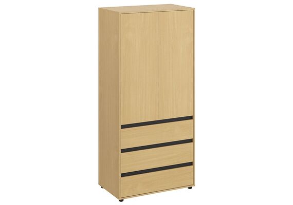 Шафа розпашна для одягу - 27, Колір каркасу: Бук 