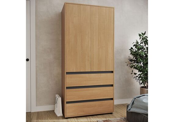 Шкаф распашной для одежды - 27, Цвет каркаса: Ольха - фото 2