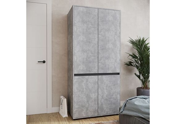 Шафа розпашна для одягу - 28, Колір каркасу: Ательє світлий - фото 3