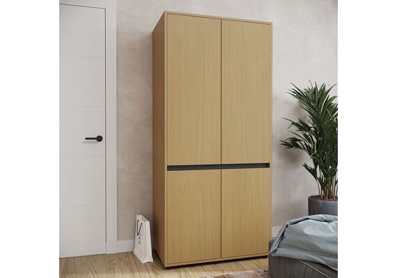 Шафа розпашна для одягу - 28, Колір каркасу: Бук - фото 3