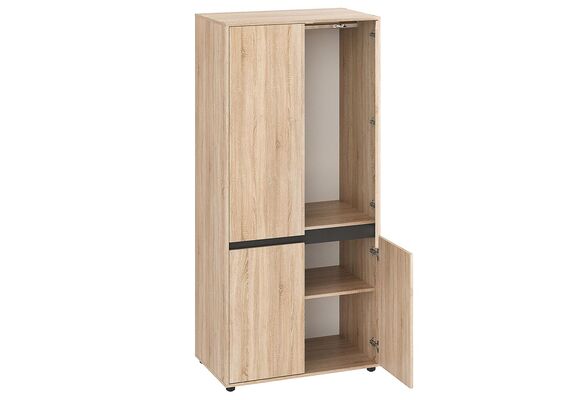 Шафа розпашна для одягу - 28, Колір каркасу: Дуб Сонома - фото 2