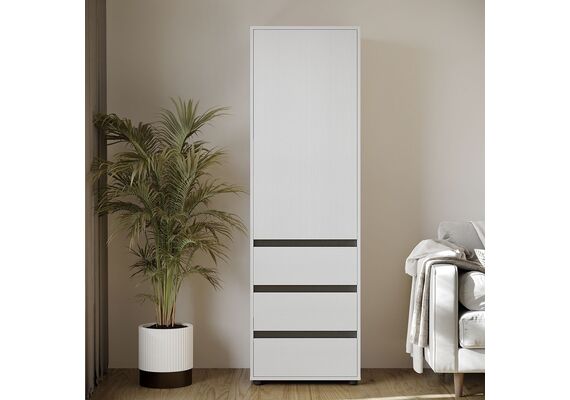 Шкаф-пенал для одежды - 25, Цвет каркаса: Нимфея Альба - фото 3