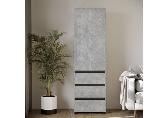 Шкаф-пенал для одежды - 25, Цвет каркаса: Ателье светлый - фото 3