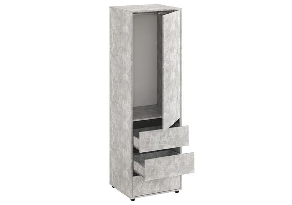 Шкаф-пенал для одежды - 25, Цвет каркаса: Ателье светлый - фото 2