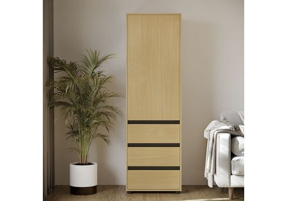 Шкаф-пенал для одежды - 25, Цвет каркаса: Бук - фото 3