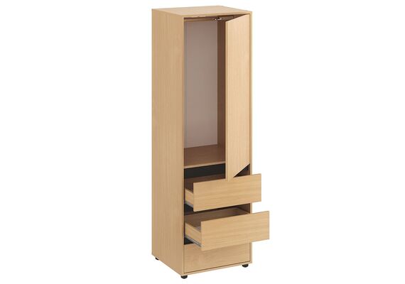 Шкаф-пенал для одежды - 25, Цвет каркаса: Бук - фото 2