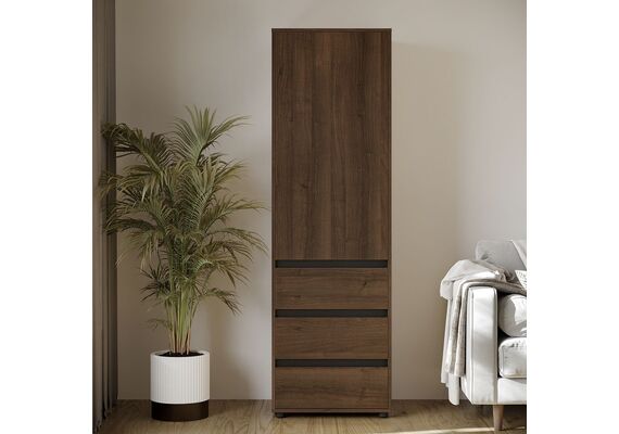 Шкаф-пенал для одежды - 25, Цвет каркаса: Орех - фото 3