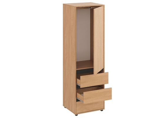 Шкаф-пенал для одежды - 25, Цвет каркаса: Ольха - фото 2