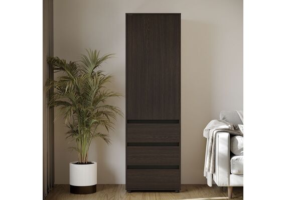 Шкаф-пенал для одежды - 25, Цвет каркаса: Венге - фото 3