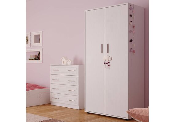 Шкаф распашной для одежды - 2, Цвет каркаса: Дуб Сонома - фото 2