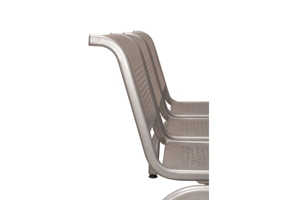 Стільці секційні 3-місні «РИМ 300» з перфорацією - фото 3