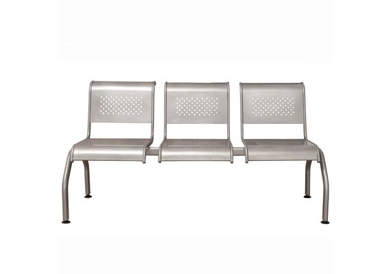 Стільці секційні 3-місні «РИМ 300» з перфорацією - фото 2