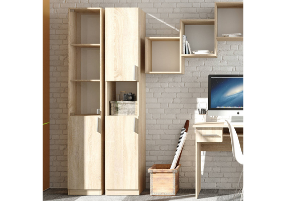 Шафа-пенал для книг - 10, Колір каркасу: Вільха - фото 2