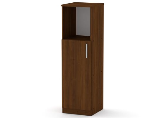 Книжный шкаф-пенал - 16, Цвет каркаса: Орех 