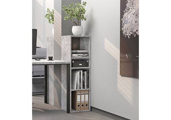 Стелаж для книг КШ-28, Колір каркасу: Дуб Крафт золотий - фото 2