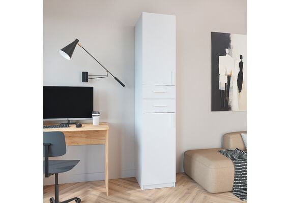 Шкаф-пенал для книг - 3, Цвет каркаса: Нимфея Альба - фото 2