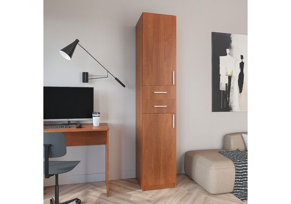 Шкаф-пенал для книг - 3, Цвет каркаса: Яблоня - фото 3