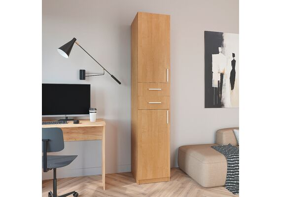 Шкаф-пенал для книг - 3, Цвет каркаса: Ольха - фото 2