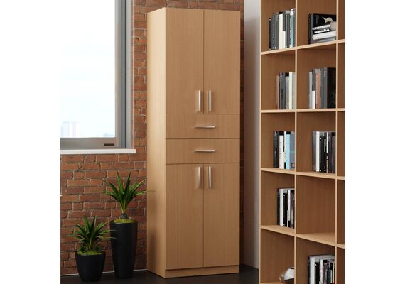 Шкаф-пенал для книг - 11, Цвет каркаса: Бук - фото 2