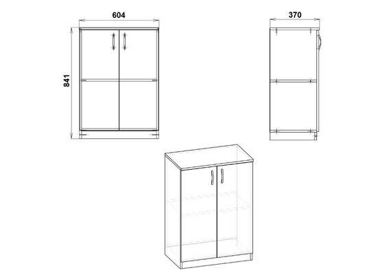 Книжный шкаф - 17, Цвет каркаса: Орех - фото 3