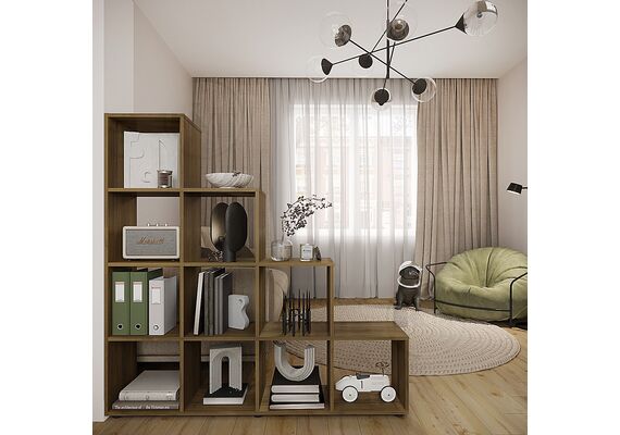 Стелаж для книг КШ-20, Колір каркасу: Вільха - фото 2