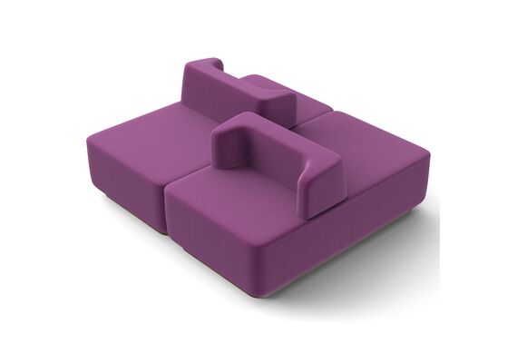 Мягкое дизайнерское двойное кресло Паркер DUO - фото 5