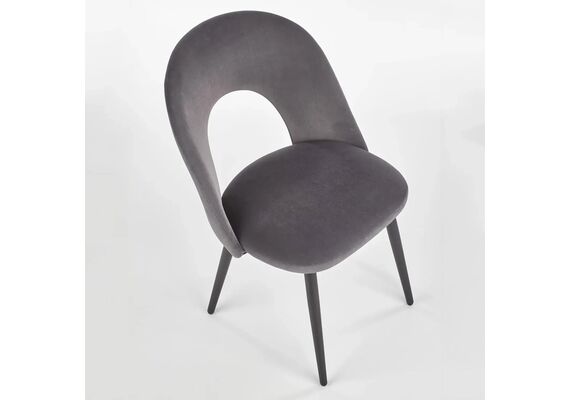 Мягкий кухонный стул Halmar K-384 серый - фото 3