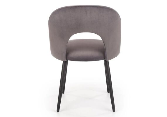 Мягкий кухонный стул Halmar K-384 серый - фото 2