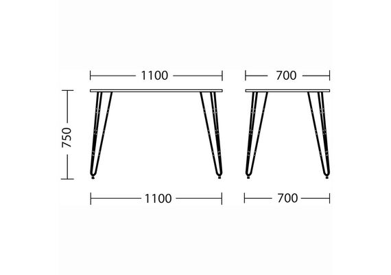 Стол обеденный ALLER H18 110/120*70/80, Ширина, см: 110 - фото 3