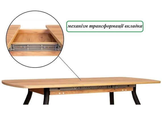 Стол обеденный раздвижной TALIO EXT LITE H18, Ширина, см: 100/132, Глубина, см: 60 - фото 5