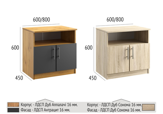 Тумба офисная КС №3, Цвет: Разные цвета, Ширина, мм: 600 - фото 4