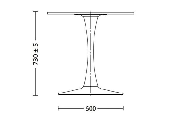 Стол обеденный PEONY H18 D60/70/80/89, Ширина, см: 60 - фото 2