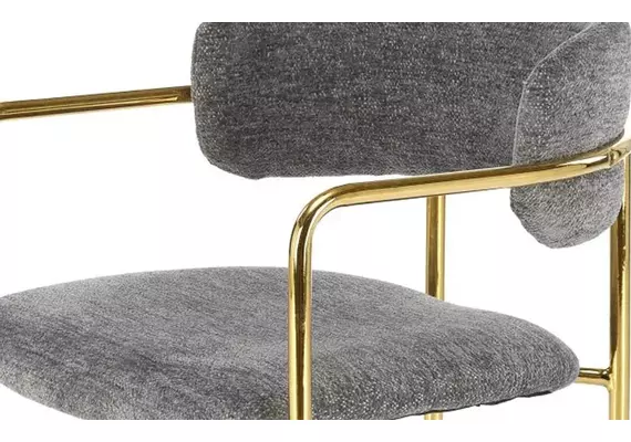 М'який стілець на металокаркасі Halmar K-537 сірий - фото 2