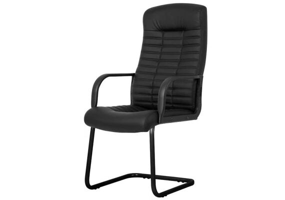 Офисное кресло на полозьях BOSS KD CF black - фото 2