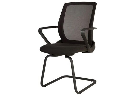 Офісне крісло на полозах FLY CF black 