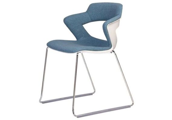 Стілець на полозах ZENITH plast plus white CFS 