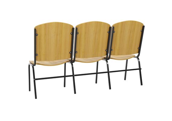 Тримісна секція з фанерними сидіннями Берген - фото 4