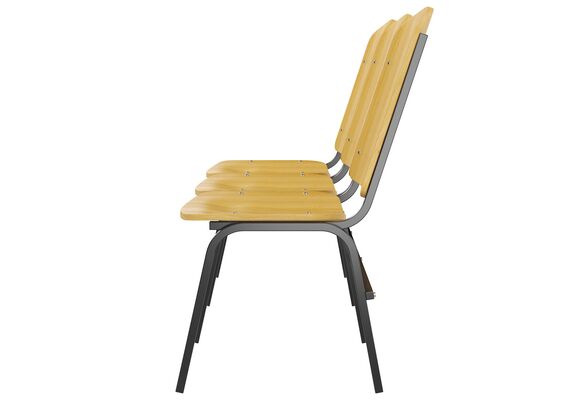 Тримісна секція з фанерними сидіннями Берген - фото 3