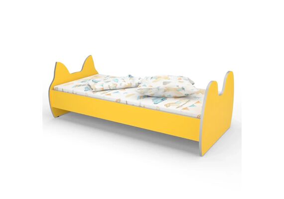 Ліжко дитяче з фігурною спинкою КДФ-002 1438x700x500 Різнокольоровий каркас - фото 4