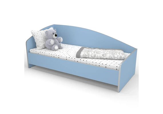 Ліжко дитяче кутове зі спинкою КДО-002 1438х638х600 Різнокольоровий каркас - фото 3